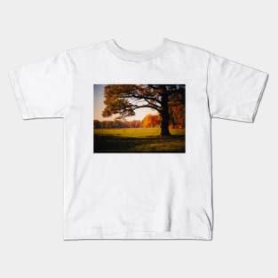 Tree in a Meadow (Vivid) Kids T-Shirt